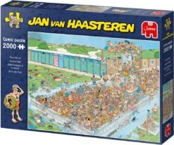 Jumbo-Puzzle Jan Van Haasteren Bomvol Bad - 2000 Teile -Djeco Geschaft jumbo puzzle jan van haasteren bomvol bad 2000 teile 3