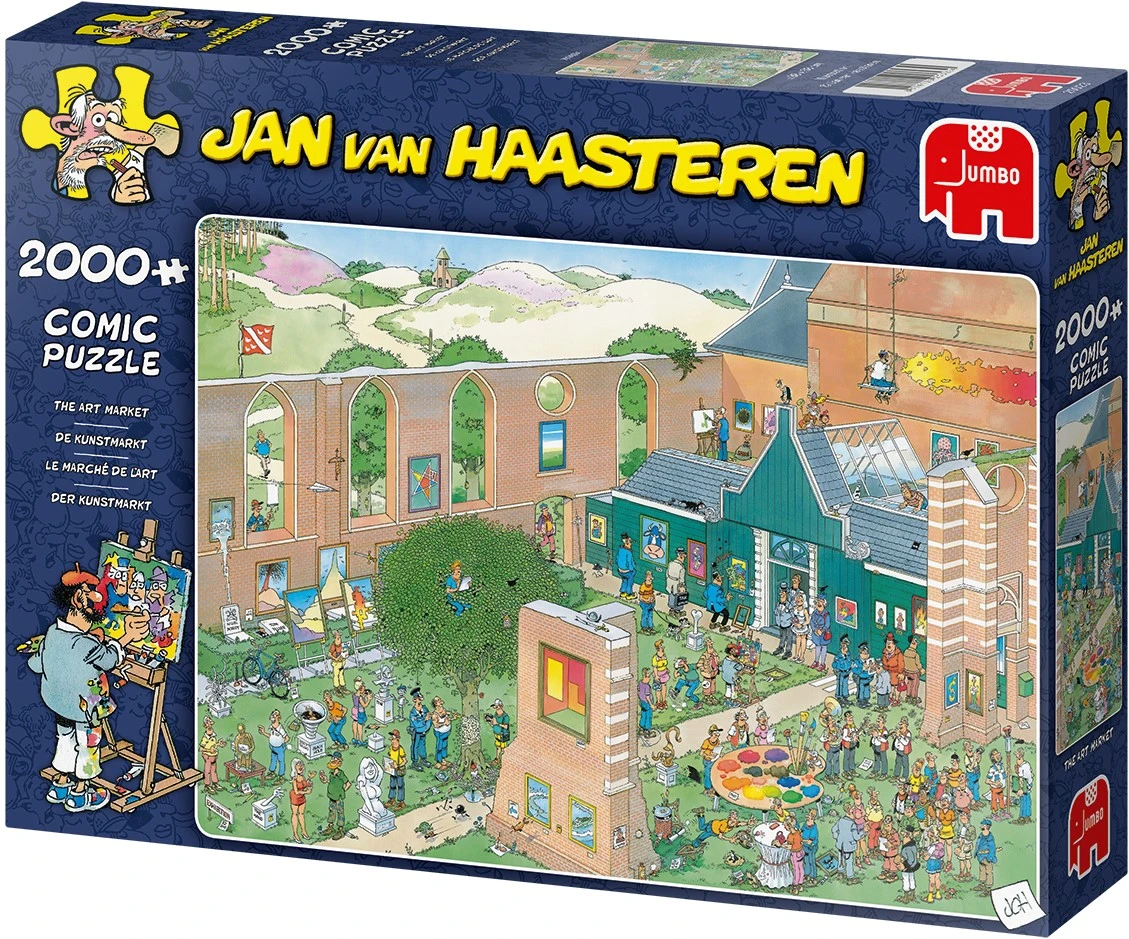 Jumbo Spiele 20023 Jan Van Haasteren-Der Kunstmarkt-2000 Teile Zubehör, Multicolor 5 Jumbo Spiele 20023 Jan Van Haasteren-Der Kunstmarkt-2000 Teile Zubehör, Multicolor – Bild 3