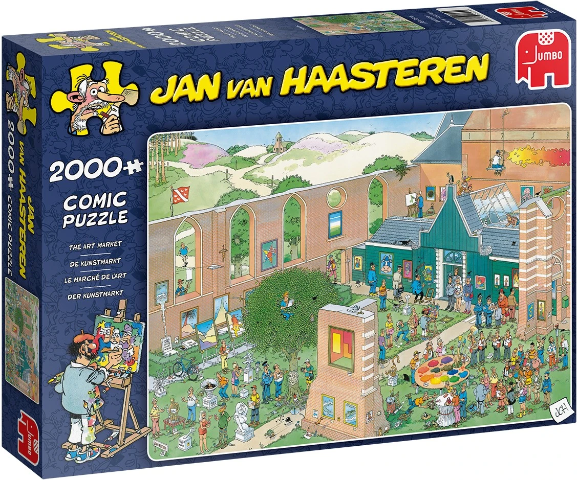 Jumbo Spiele 20023 Jan Van Haasteren-Der Kunstmarkt-2000 Teile Zubehör, Multicolor 3 Jumbo Spiele 20023 Jan Van Haasteren-Der Kunstmarkt-2000 Teile Zubehör, Multicolor