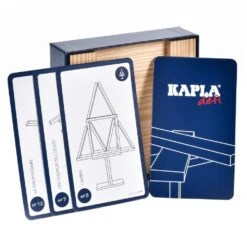 Micki Kapla 8027 Holzplättchen Challenge 16-Teilig Mit 12 Spielkarten, Französische Ausgabe -Djeco Geschaft kapla 8027 holzplaettchen challenge 16 teilig mit 12 spielkarten franzoesische ausgabe 2