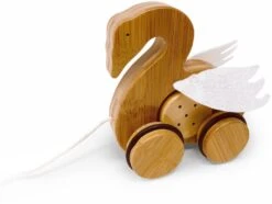 Kinderfeets Bambus Ziehtier Schwan
