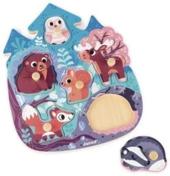 Janod Knopfpuzzle "Meerjungfrauen" (6 Teile)/ Display 4 Stck. -Djeco Geschaft knopfpuzzle quot meerjungfrauen quot 6 teile display 4 stck 2