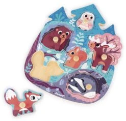 Janod Knopfpuzzle "Meerjungfrauen" (6 Teile)/ Display 4 Stck. -Djeco Geschaft knopfpuzzle quot meerjungfrauen quot 6 teile display 4 stck 3