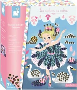 Janod Kreativ-Set Paillettenkarten "1001 Nacht" Zum Besticken 5 St.