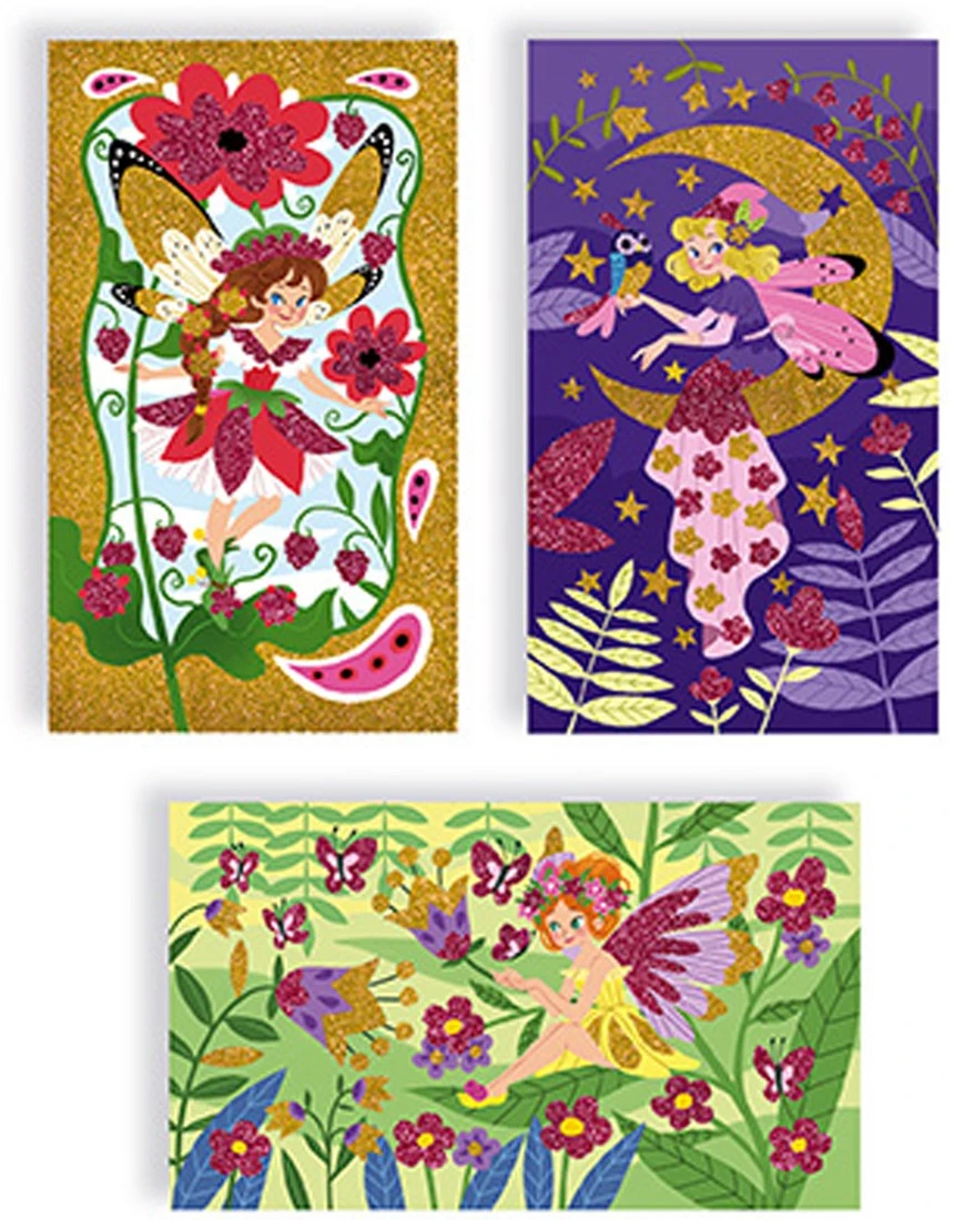 Janod Kreativ-Set Rubbelkarten "Tiermasken" 5 Stück 5 Janod Kreativ-Set Rubbelkarten "Tiermasken" 5 Stück – Bild 3