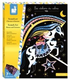 Janod Kreatives Basteln - Scratch-Art Pferde Und Einhörner