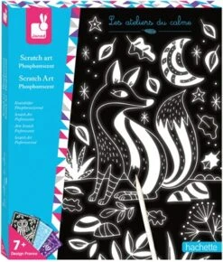 Janod Kreatives Basteln - Scratch-Art Phosphoreszierend