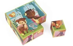 Janod Kubkid Motivwürfel "Waldtiere" (9 Stück)