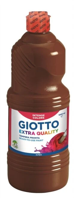 Lyra 533428 Giotto Extra Quality, Malfertige Temperafarbe Höchster Qualität, 1.000 Ml, Braun