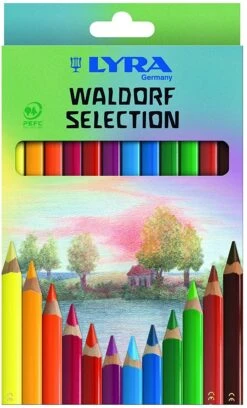 LYRA Super Ferby Waldorf Selection Kartonetui Mit 12 Farbstiften, Ergonomisch Dreiflächige Form, Sortiert, Rot, 12 Farbstifte Waldorf Selection, 3721123