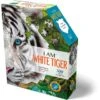 Madd Capp I AM 300 Puzzle: WHITE TIGER 40.64x40.64cm, 300pcs, In Doos 18.42x21.91x5.72cm, Madd Capp Puzzle, 10+ -Djeco Geschaft madd capp i am 300 puzzle white tiger 4064x4064cm 300pcs in doos 1842x2191x572cm madd capp puzzle 10plus