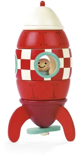 Janod Magnetischer Bausatz "Rakete Klein"