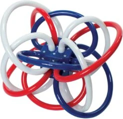 Manhattan Toy Rotes, Weißes Und Blaues Winkelgeklapper Und Beißring-Babyspielzeug -Djeco Geschaft manhattan toy rotes weisses und blaues winkelgeklapper und beissring babyspielzeug 2