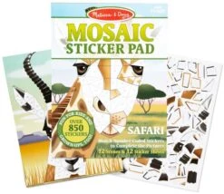Melissa & Doug Mosaik-Stickerblock - Safari-Tiere