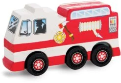 Melissa & Doug Rettungsfahrzeug-set Aus Holz -Djeco Geschaft melissa doug rettungsfahrzeug set aus holz 3