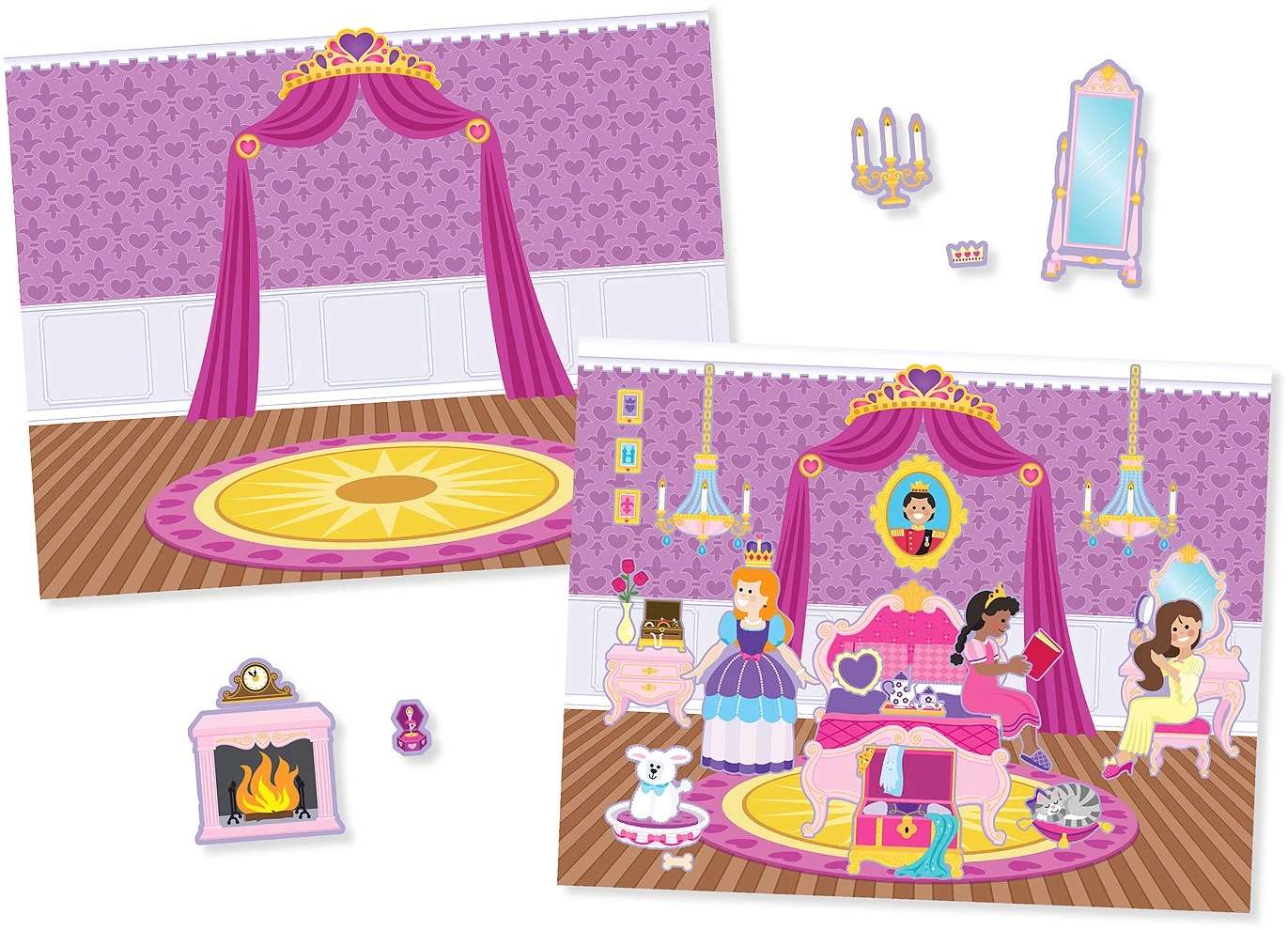 Melissa & Doug Wiederbenutzbare Sticker Im Block - Schloss Der Prinzessin 4 Melissa & Doug Wiederbenutzbare Sticker Im Block - Schloss Der Prinzessin – Bild 2