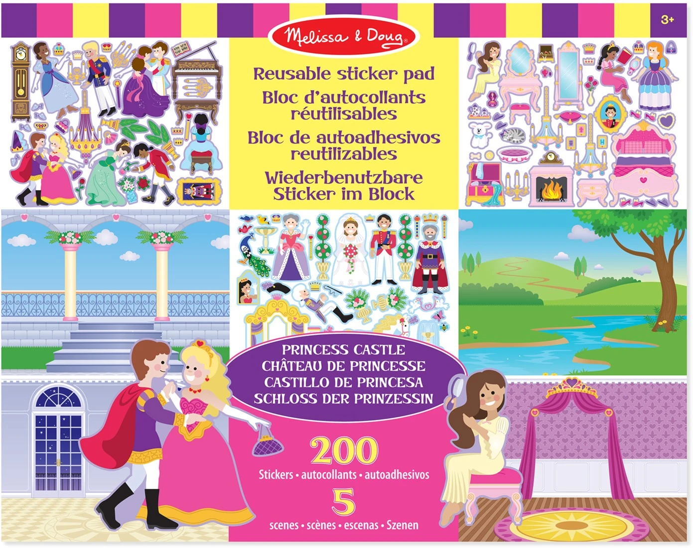 Melissa & Doug Wiederbenutzbare Sticker Im Block - Schloss Der Prinzessin 3 Melissa & Doug Wiederbenutzbare Sticker Im Block - Schloss Der Prinzessin