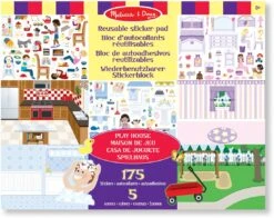 Melissa & Doug Wiederbenutzbarer Stickerblock - Spielhaus
