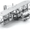 Metal Earth MMS042 Wright Brothers Airplane, Metal Model Lasergeschnittener 3D-Konstruktionsbausatz, 1 Metallplatine, Ab 14 Jahren