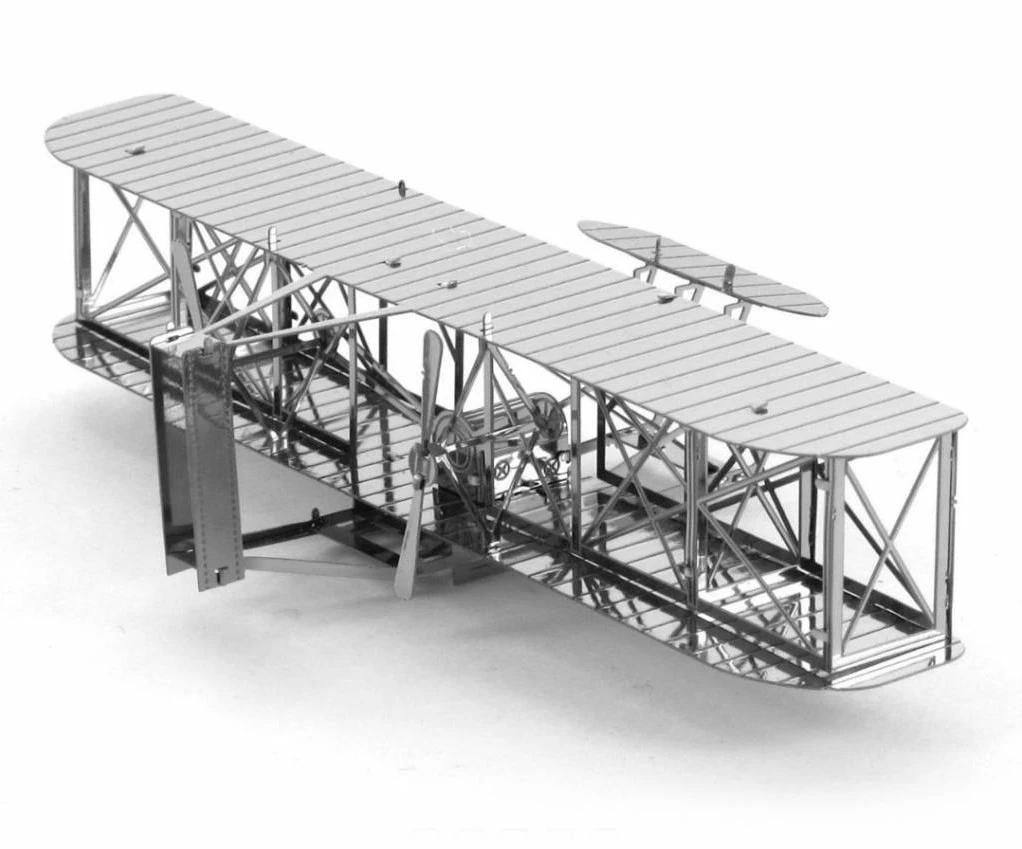 Metal Earth MMS042 Wright Brothers Airplane, Metal Model Lasergeschnittener 3D-Konstruktionsbausatz, 1 Metallplatine, Ab 14 Jahren 4 Metal Earth MMS042 Wright Brothers Airplane, Metal Model Lasergeschnittener 3D-Konstruktionsbausatz, 1 Metallplatine, Ab 14 Jahren – Bild 2