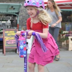 Micro Bottle Holder Purple Flowers -Djeco Geschaft micro flessenhouder paarse bloemen