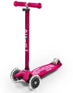 Micro Maxi Deluxe Scooter Rosa LED