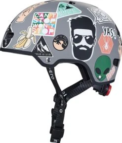 Micro Mobility Unisex Jugend Stickers Helm, Mehrfarbig, L