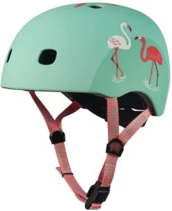 Micro Unisex, Jugend Casco Flamenco Talla S Luz LED Helm, Flamingo (Mehrfarbig), S