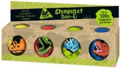 Moses Dino Stempelset Eier 4 Farben