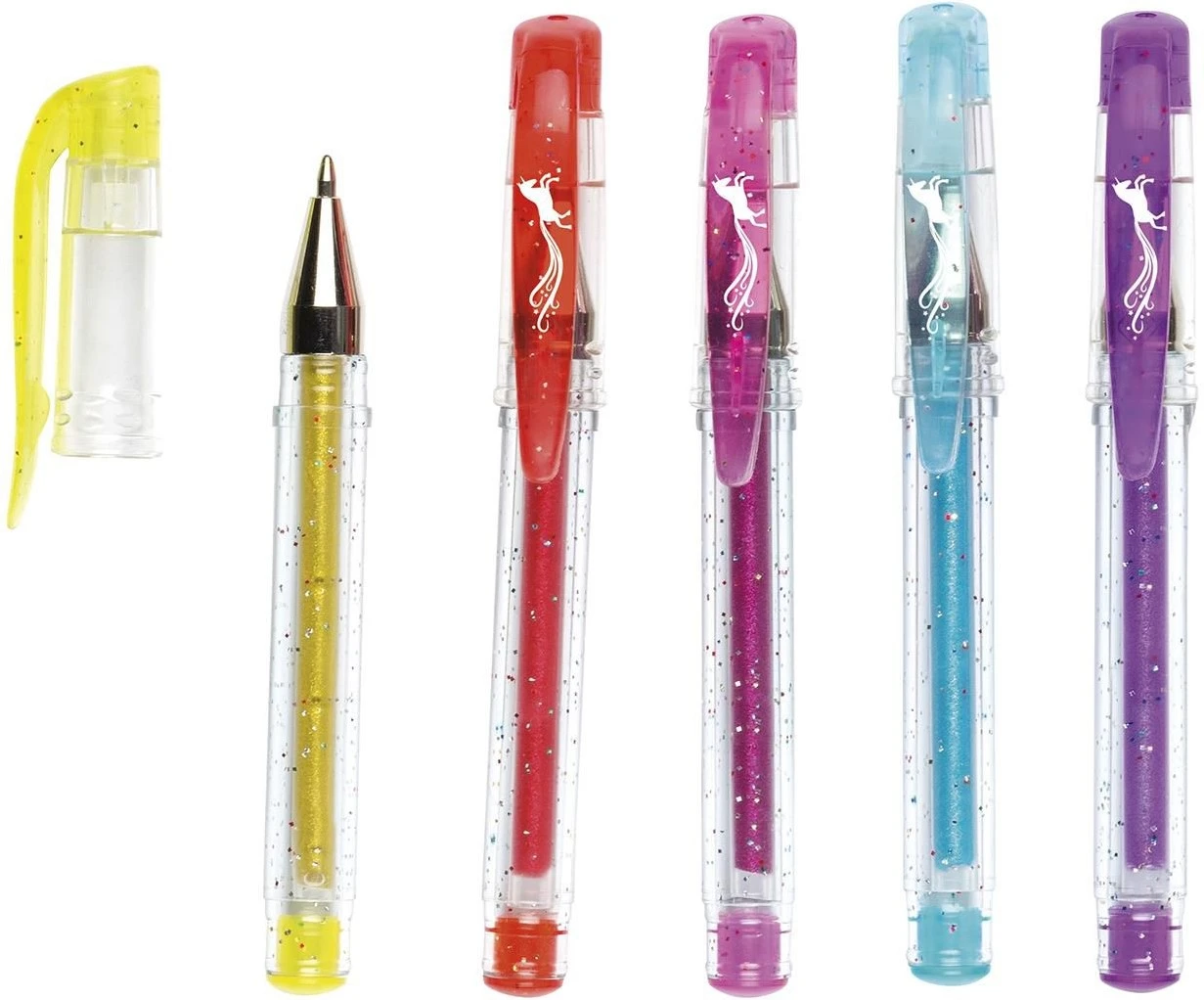 Moses Einhorn Glitzergelstifte 6er Set 4 Moses Einhorn Glitzergelstifte 6er Set – Bild 2