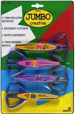 Motivefscharen 4 Stuks Sortiert, Knipmotieven 130 Mm, Op Kaart Of In Doos