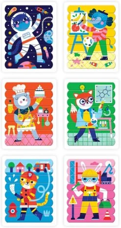 Mudpuppy 48 Stück Puzzle Sticks/I Can Be... Alles -Djeco Geschaft mudpuppy 48 stueck puzzle sticks i can be alles 3