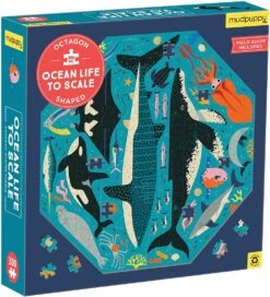 Mudpuppy Achteck-Puzzle Ocean Life - 300 Teile