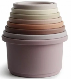 MUSHIE - STACKING CUP - Blütenblatt -Djeco Geschaft mushie stacking cup bluetenblatt 2