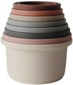 MUSHIE - STACKING CUP - Stapelbarer Becher -Djeco Geschaft mushie stacking cup stapelbarer becher 3