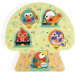 Janod Musik-Puzzle "Fahrzeuge" (5 Teile)/ Display 4 Stck. -Djeco Geschaft musik puzzle quot fahrzeuge quot 5 teile display 4 stck 2