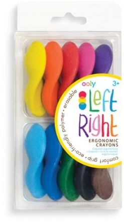 Ooly Ergonomische Wachsmalkreiden 'Links-Rechts