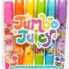 OOLY, Jumbo Juicy, Duftende Textmarker, Keilspitze, 6 Stück -Djeco Geschaft ooly jumbo juicy duftende textmarker keilspitze 6 stueck