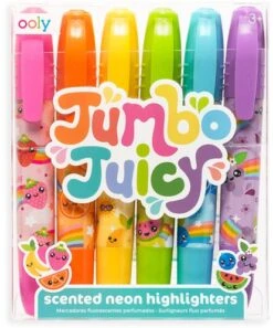 OOLY, Jumbo Juicy, Duftende Textmarker, Keilspitze, 6 Stück