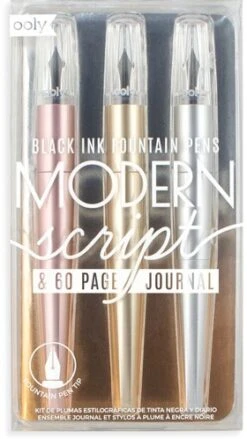 Ooly - Modern Script Fountain Pens + Journal
