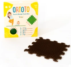 Ortoto Sensory Massage Puzzle Matte Gras Vollmilchschokolade -Djeco Geschaft ortoto sensory massage puzzle matte gras vollmilchschokolade 2