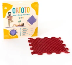 Ortoto Sensory Massage Puzzle Matte Spikes Erdbeerrot -Djeco Geschaft ortoto sensory massage puzzle matte spikes erdbeerrot 2