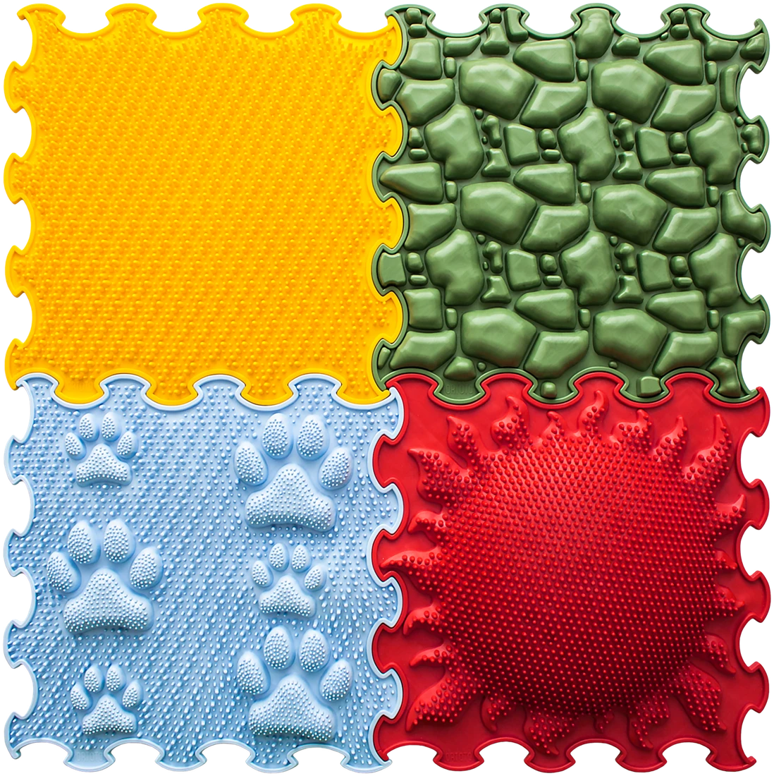 Ortoto Sensory Massage Puzzle Matten Set Fantastic Four 4 Stück 3 Ortoto Sensory Massage Puzzle Matten Set Fantastic Four 4 Stück