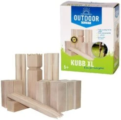 Outdoor Play Outdoor Unisex Jugend GT7706A Kubb Game XL, Braun