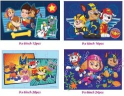 Paw Patrol Houten Puzzels 4-pack (12,16,20 & 24 Stukjes) -Djeco Geschaft paw patrol houten puzzels 4 pack 12 16 20 24 stukjes 3