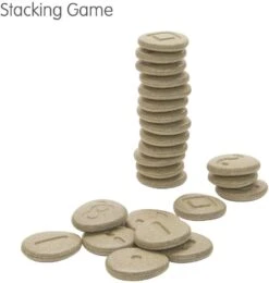 Plan Toys Sensorische Holzbausteine - 24 Stück -Djeco Geschaft plan toys houten sensorische stenen 24 delig 2