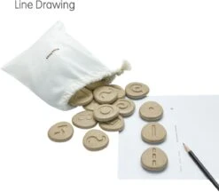 Plan Toys Sensorische Holzbausteine - 24 Stück -Djeco Geschaft plan toys houten sensorische stenen 24 delig 4