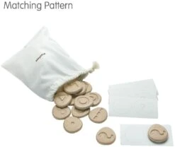 Plan Toys Sensorische Holzbausteine - 24 Stück -Djeco Geschaft plan toys houten sensorische stenen 24 delig 6