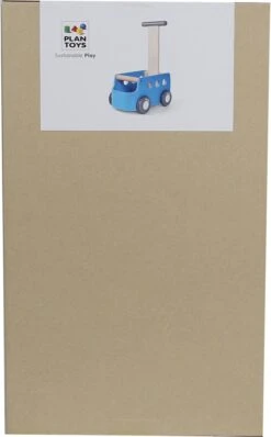 Plan Toys Lauflernwagen Bus - Blau -Djeco Geschaft plan toys lauflernwagen bus blau 3