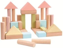Plan Toys PlanToys Holzspielzeug 40 Einheiten Blöcke -Djeco Geschaft plantoys holzspielzeug 40 einheiten bloecke 2